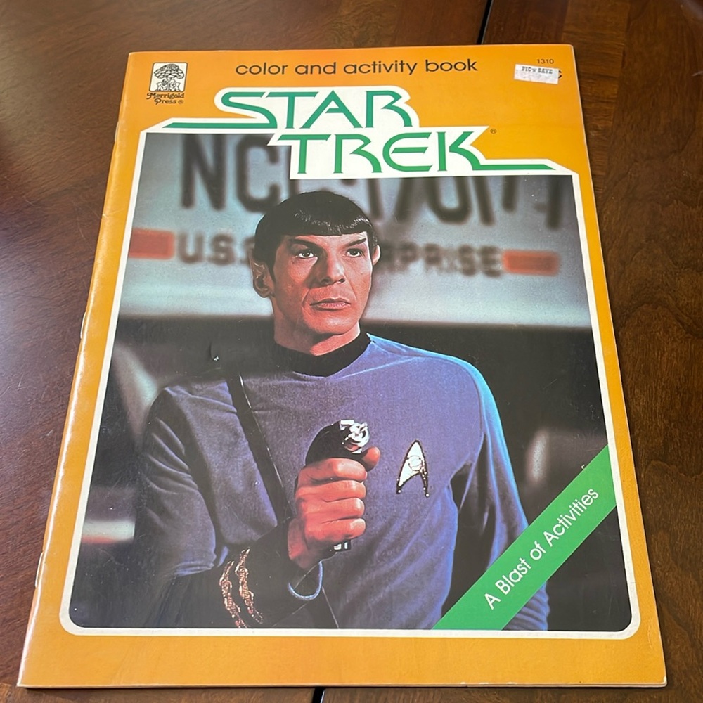 Vintage 1979 Paramount Pictures Star Trek Color and activity Book